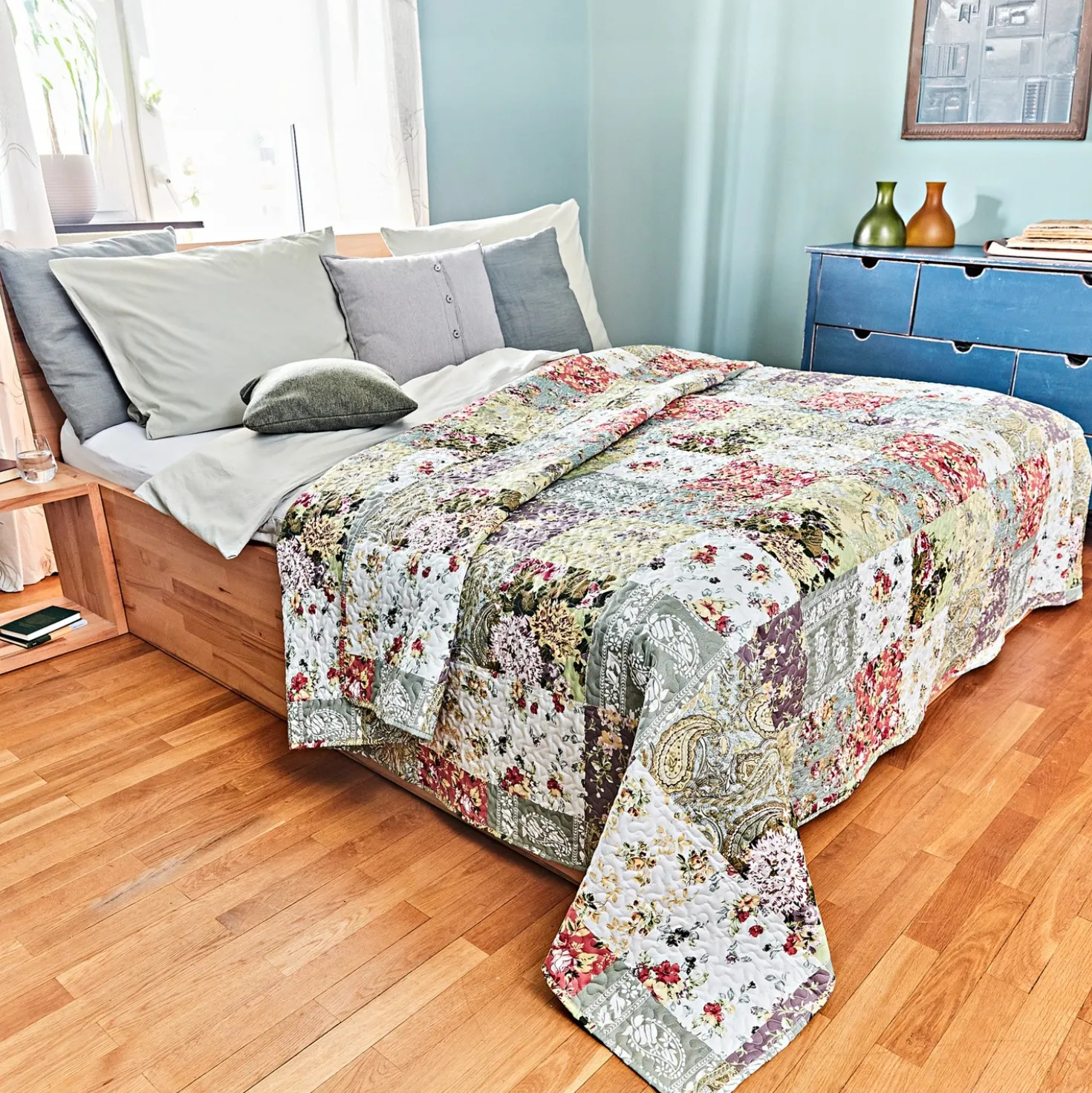Tagesdecke "Patchwork" im Quilt-Stil Eldo