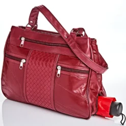 Tasche mit Schirm bordeaux