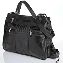 Tasche mit Schirm schwarz