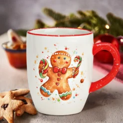 Tasse Lebkuchenfigur aus Keramik