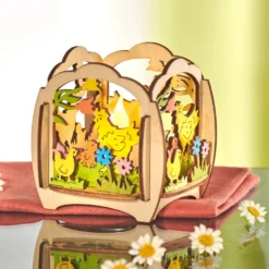 Teelichthalter "Ostern" aus Holz Eldo