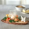 Teelichthalter-Set Frühlingsdeko mit Schmetterling