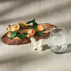 Teelichthalter-Set Frühlingsdeko mit Schmetterling