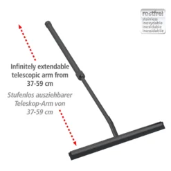 Teleskop Badezimmerwischer Schwarz WENKO