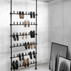 Teleskop-Schuhregal Herkules Shoes Schwarz WENKO