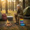 Teleskopstuhl faltbar Regenbogen mit Tragegriff