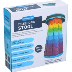Teleskopstuhl faltbar Regenbogen mit Tragegriff