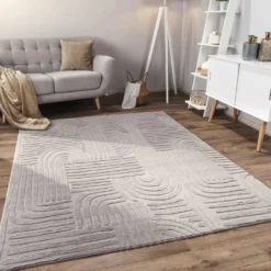 Teppich LELYSTAD 527 Grau Rechteckig Paco Home