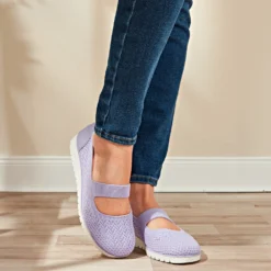Textil-Slipper "Janine" lila Amélie di Santi