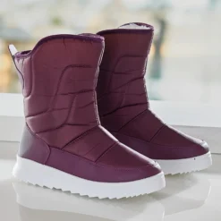 Thermo-Stiefel "Irmi" aubergine