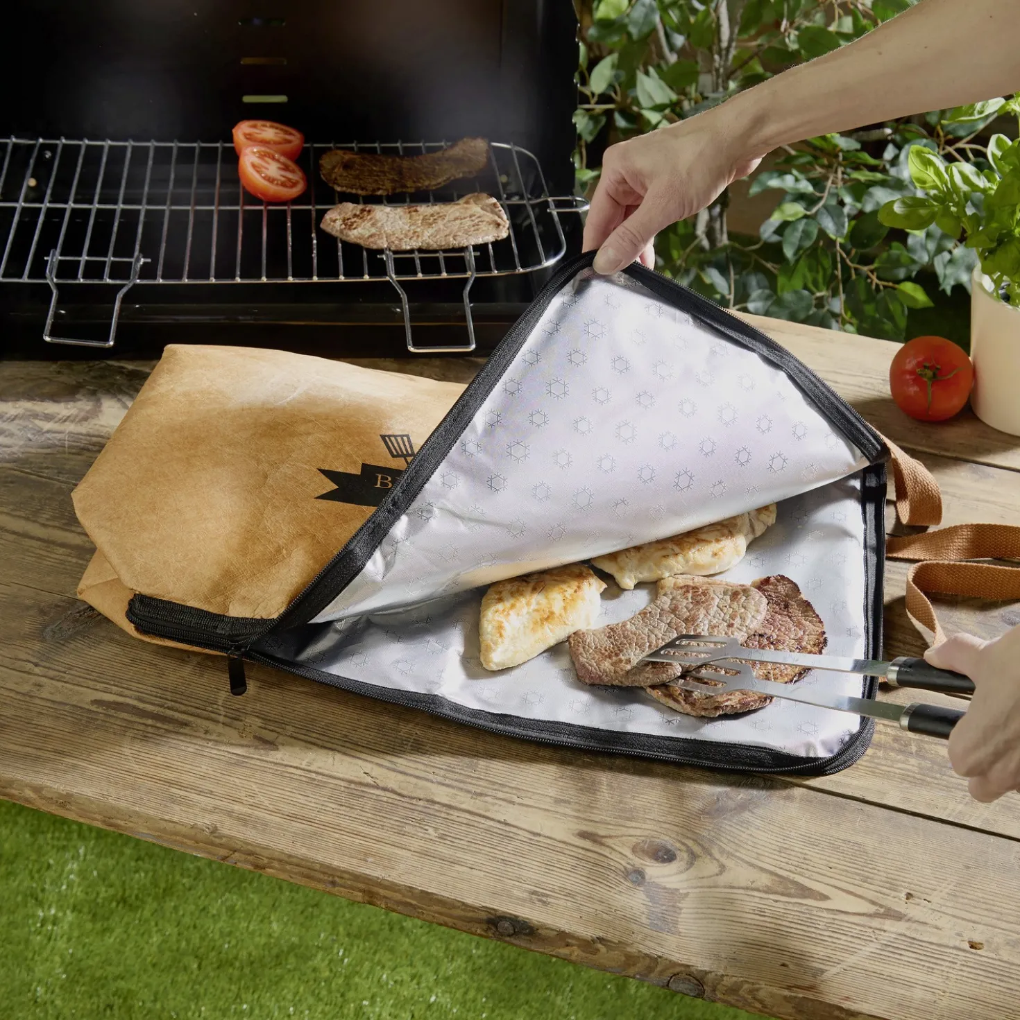 Thermotasche für Grillfleisch