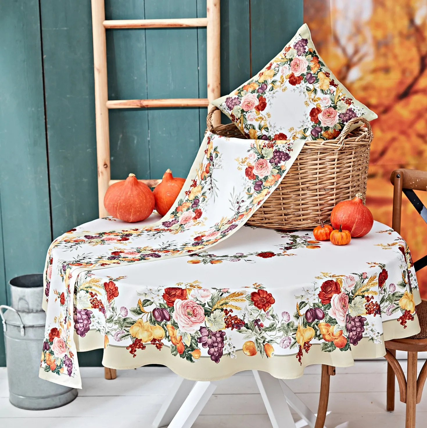 Tischdecke "Blütenzauber" Ø 150 cm Eldo