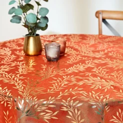 Tischdecke "Blätterranken" Ø 140 cm Eldo
