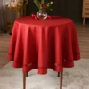Tischdecke "Blätterranken" Ø 140 cm rot Eldo