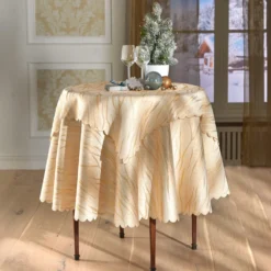 Tischdecke "Goldtraum" rund, Ø 160 cm