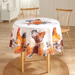 Tischdecke "Hahn" Ø 140 cm Eldo
