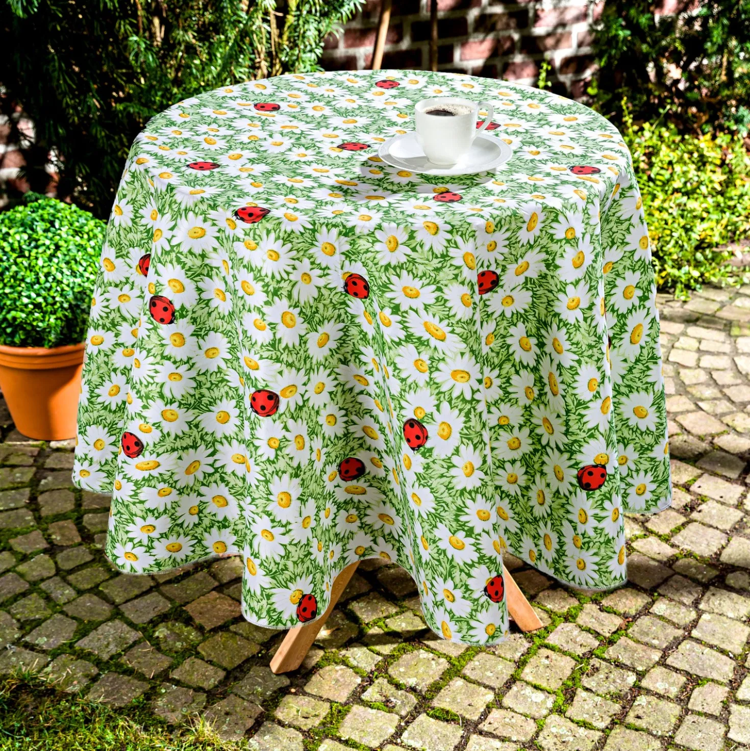 Tischdecke "Marienkäfer", Ø 160 cm