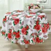 Tischdecke "Rosen", Ø 140 cm