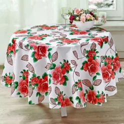 Tischdecke "Rosen", Ø 140 cm