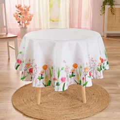 Tischdecke "Rosen & Mandelblüten" Ø 140 cm Eldo