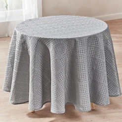 Tischdecke silbergrau, Ø 140 cm