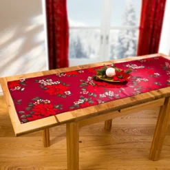 Tischläufer "Christstern" rot, 40x90 cm