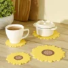 Topfuntersetzer-Set "Sonnenblumen" aus Silikon 4-tlg. Basilico