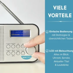 Tragbares Digital-Radio DAB Bergström