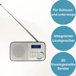 Tragbares Digital-Radio DAB Bergström