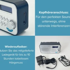 Tragbares Digital-Radio DAB Bergström