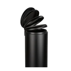 Treteimer Leman Easy Close 30 L Schwarz WENKO