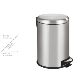 Treteimer Mod. Leman Easy Close Edelstahl 20L