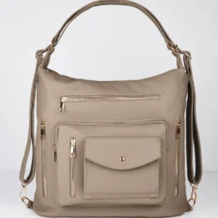 Umhängetasche "Anika" 2-in-1 Rucksack taupe Amélie di Santi