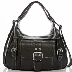 Umhängetasche "Tara" 2-in-1 Rucksack schwarz