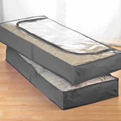 Unterbett-Kommoden grau, 2er-Set