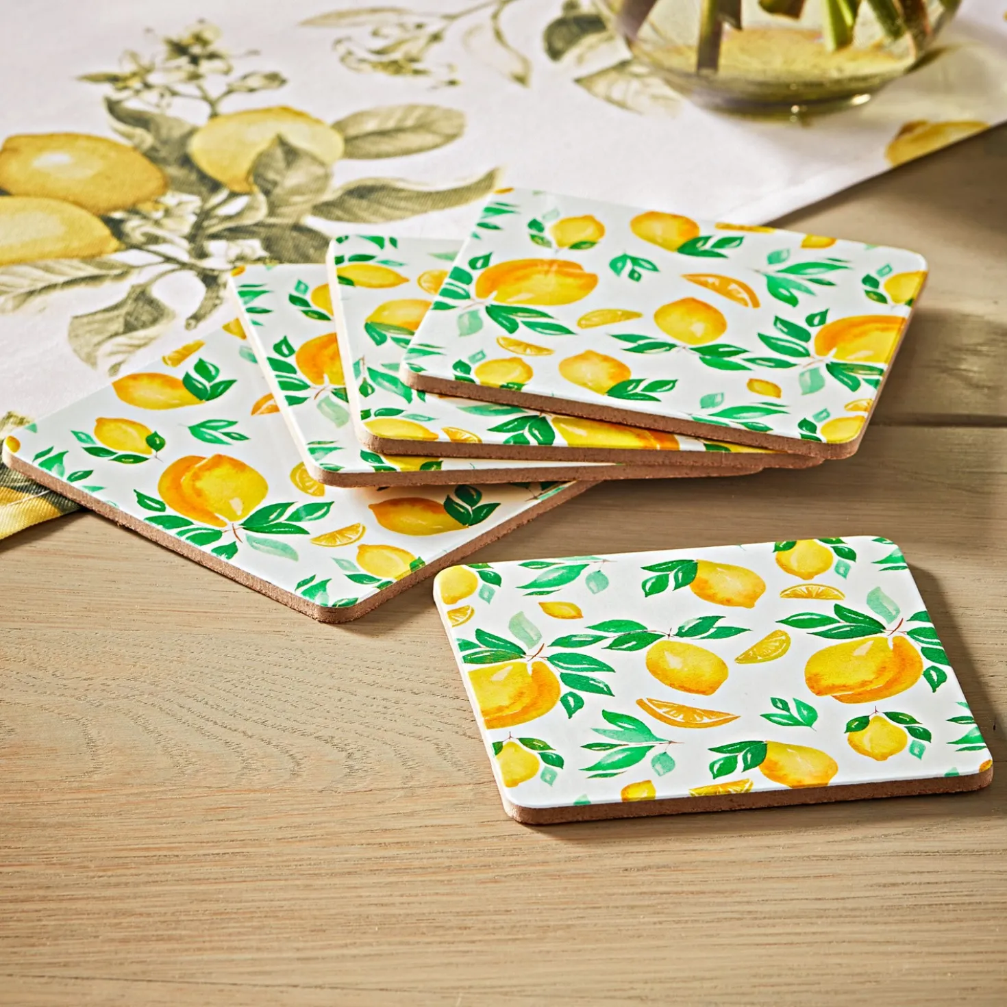 Untersetzer "Lemon", 6er-Set Basilico