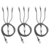 USB-Ladekabel 3-in-1 3er-Set Bergström