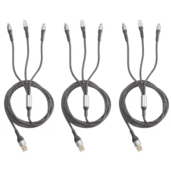 USB-Ladekabel 3-in-1 3er-Set Bergström