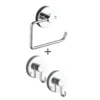 Vacuum-Loc® Toilettenpapierhalter „Milazzo“ mit 2 Haken, 3-tlg. WENKO