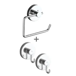 Vacuum-Loc® Toilettenpapierhalter „Milazzo“ mit 2 Haken, 3-tlg. WENKO