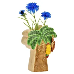 Vase "Baum mit Banane & Affe"