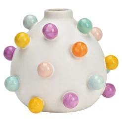 Vase mit Kugeln aus Keramik