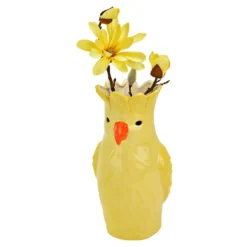 Vase "Papagei" gelb