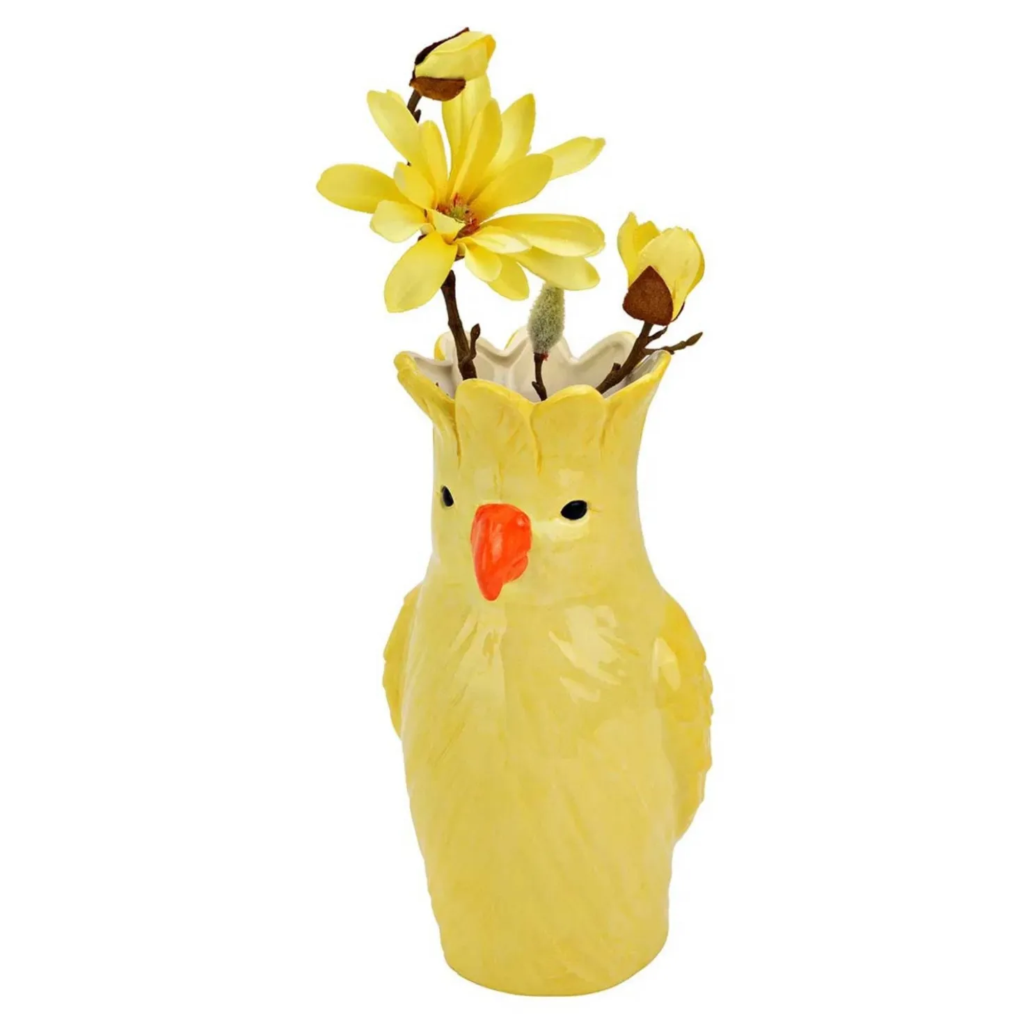 Vase "Papagei" gelb