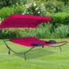 VCM Doppelliege Gartenliege "Bindox" Rot