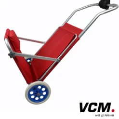 VCM Gartenliege Sonnenliege rollbar Rot