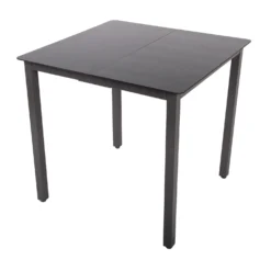 VCM Gartentisch aus Alu 80x80 Schwarz