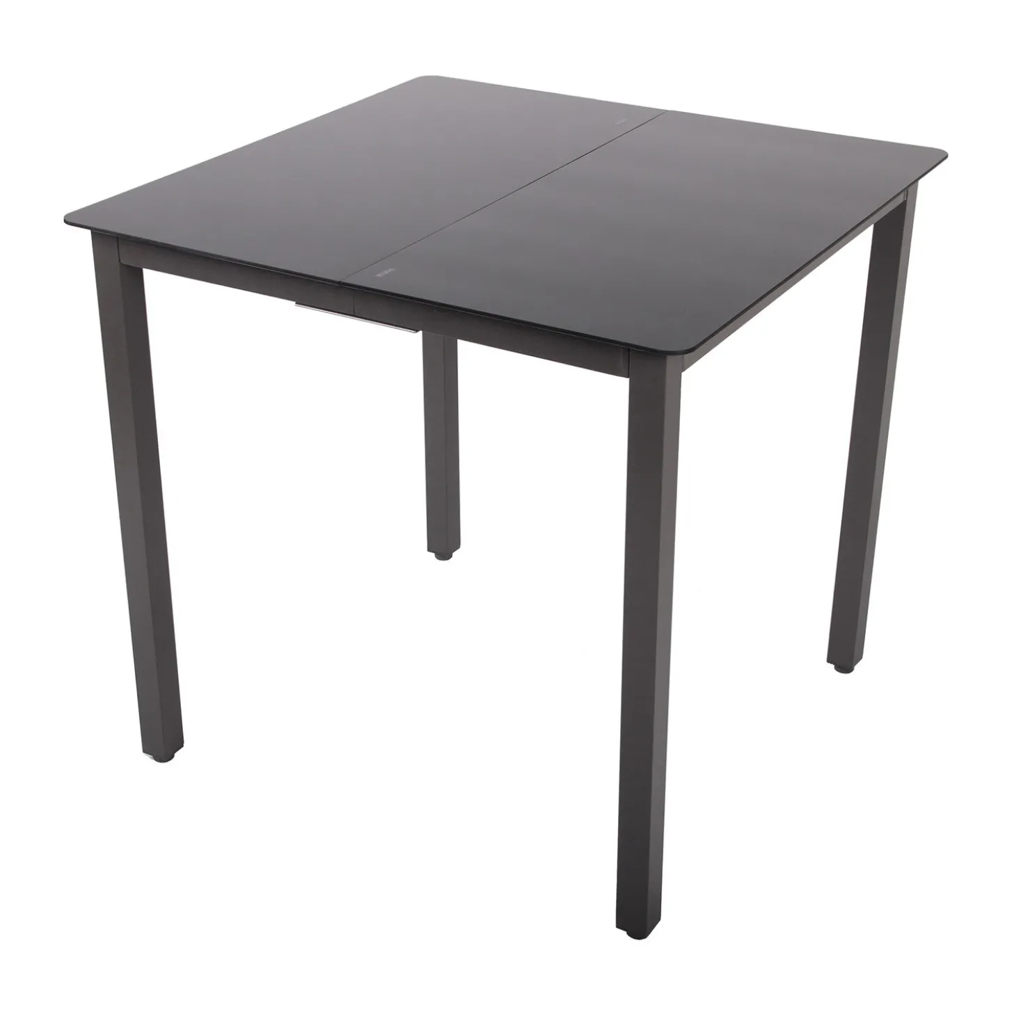 VCM Gartentisch aus Alu 80x80 Schwarz
