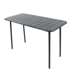 VCM Gartentisch "Sumila" 110 x 55 Schwarz