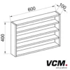 VCM Küchenregal "Esaldi M" Buche